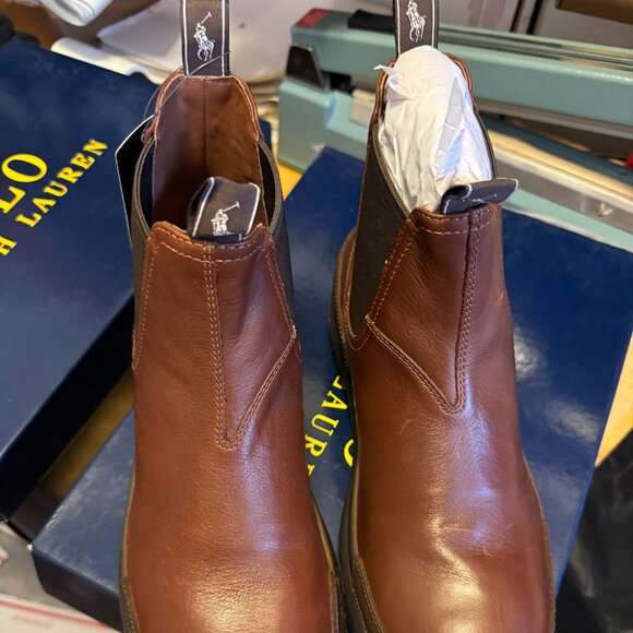 Polo Ralph Lauren Oslo Leather Chelsea Boots 812913556001 NEW w TAGS - Picture 1 of 6